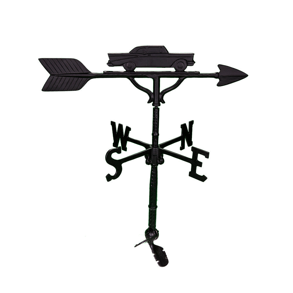 classic black car weathervane image