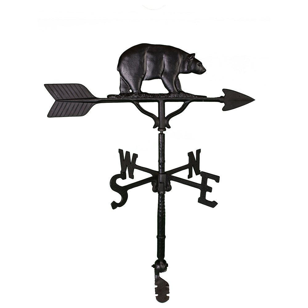 Black colored bear weathervane made in America image