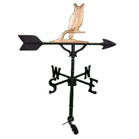 Thumbnail for Gold colored owl weathervane