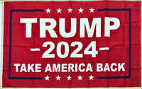 Thumbnail for Trump 2024 Take America Back Flag 3' x 5' Size