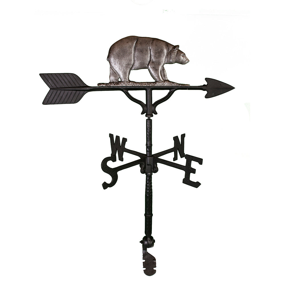 Swedish Iron colored bear weathervane made in America image