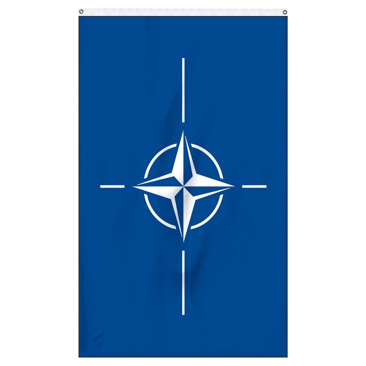 The official flag of Nato for sale to buy online now for flagpoles, parades, and government buildings.