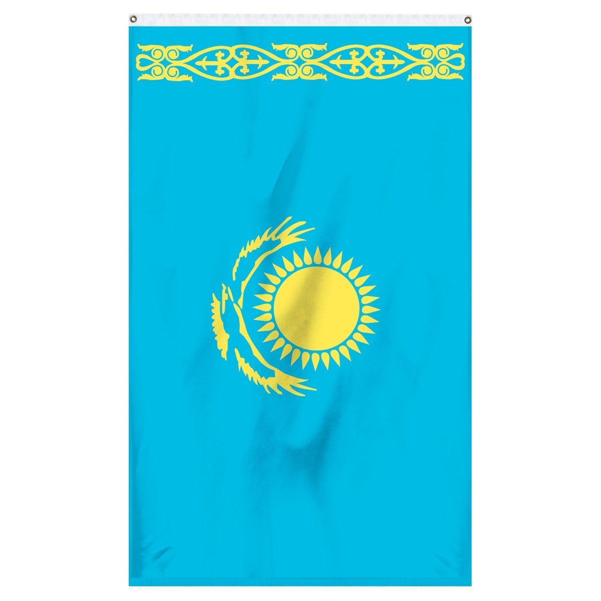 The flag for Kazakhstan for sale to fly on flagpoles and carry in parades